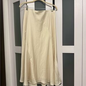 Banana Republic Cream A-Line Skirt